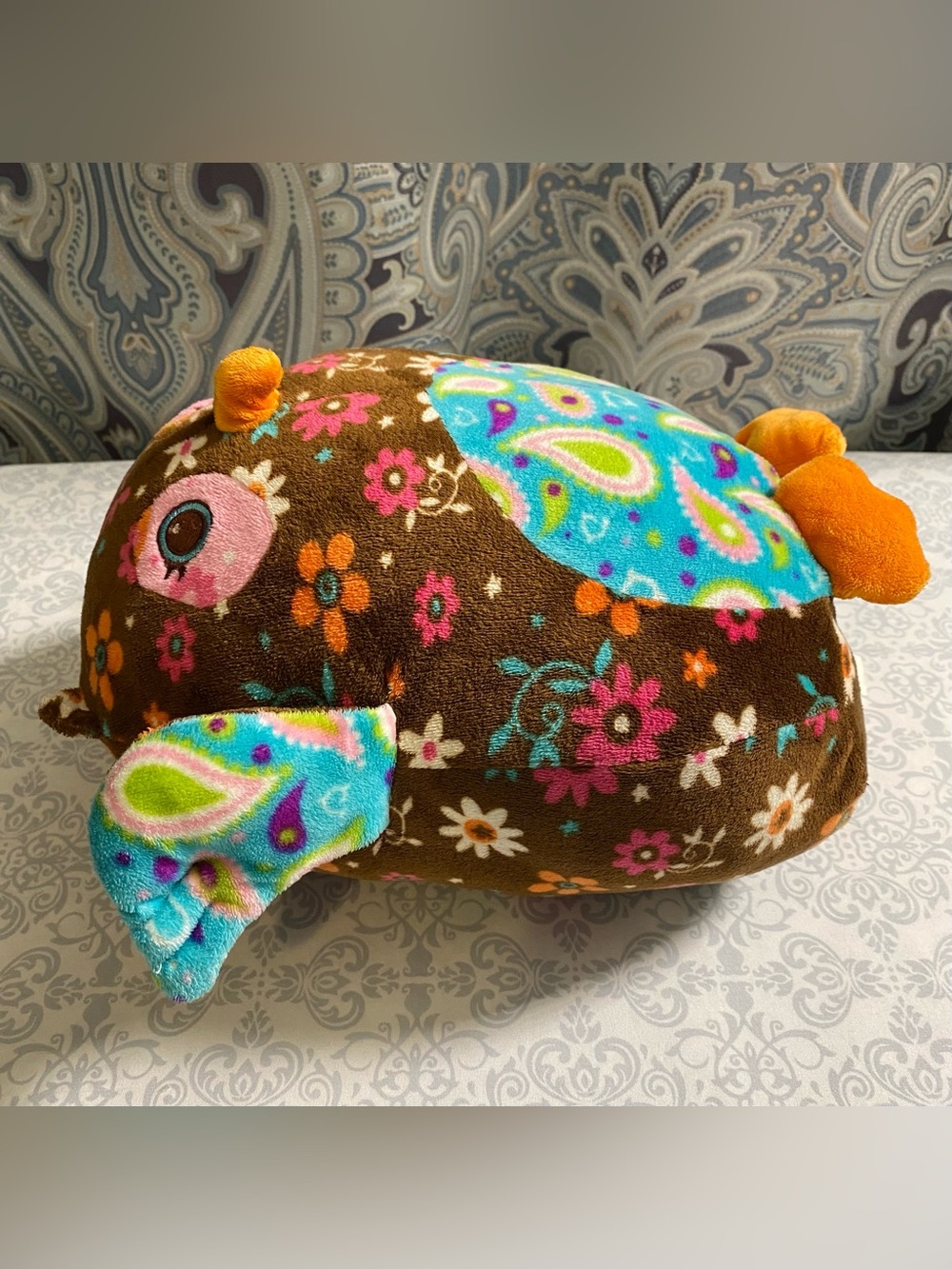 Mary Meyer Paisley Floral Print, Plush Owl Stuffed Animal - Picture 13 of 16